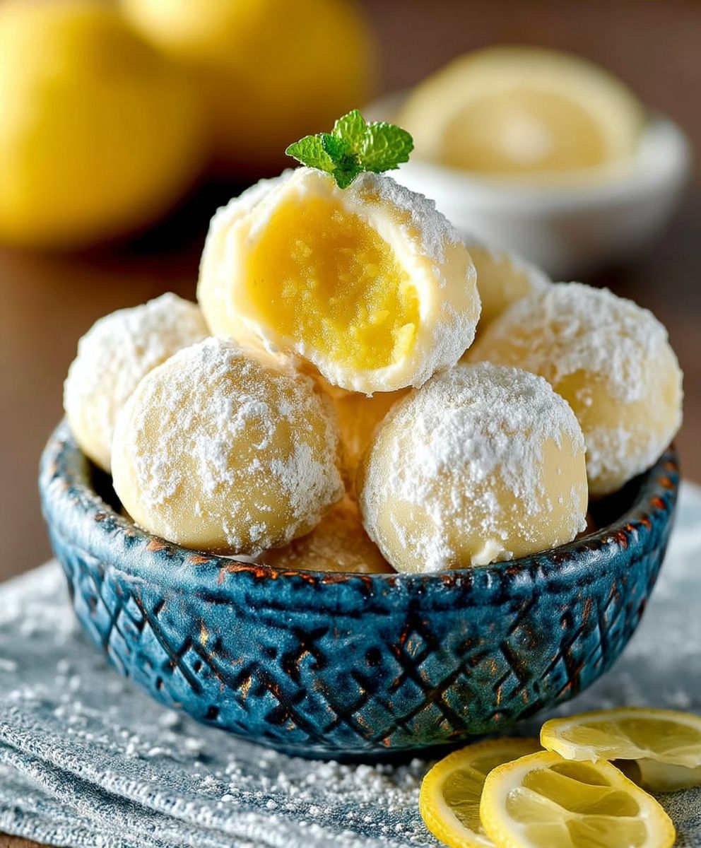 White Chocolate Lemon Truffles