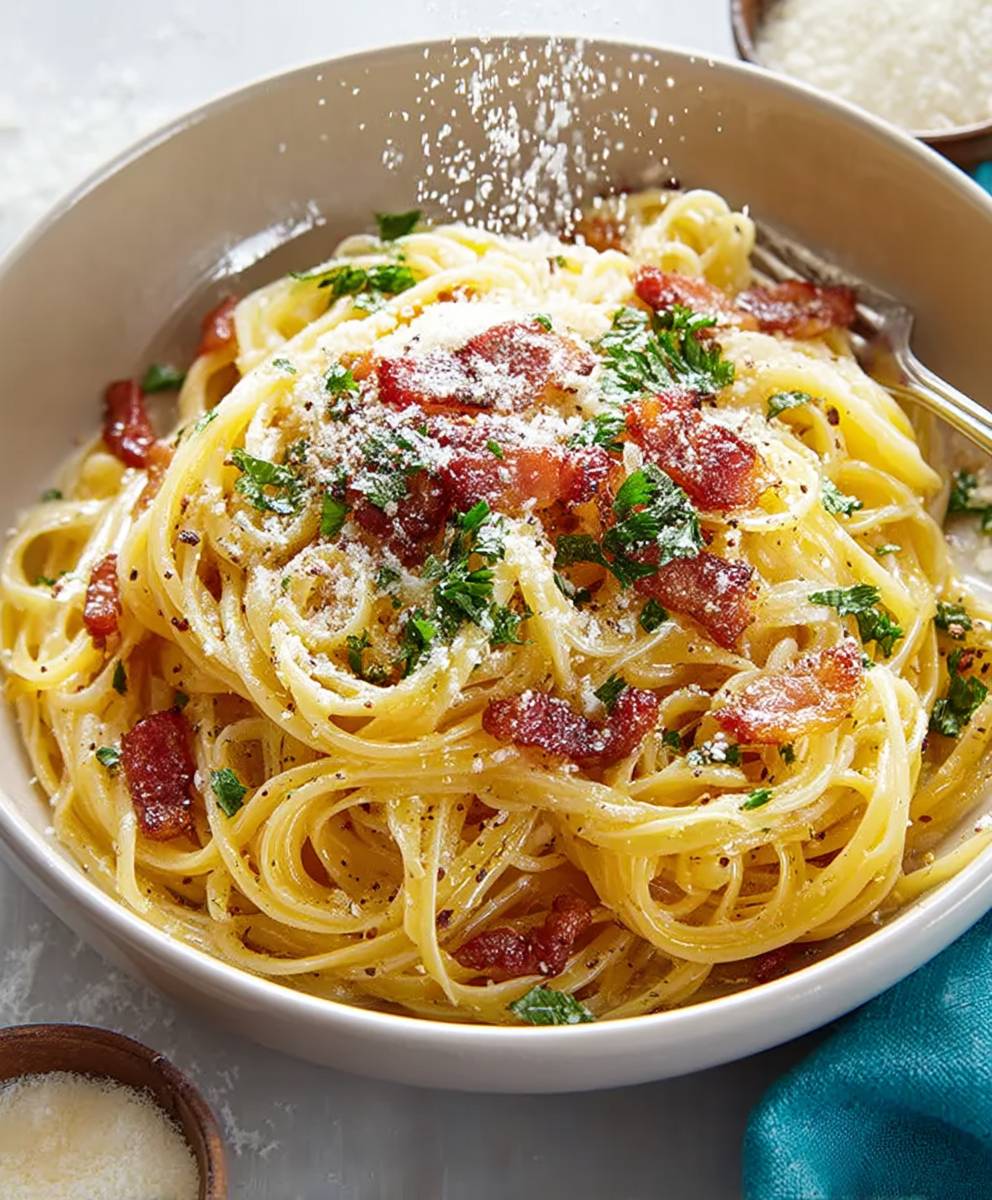 Italian Carbonara with Bacon