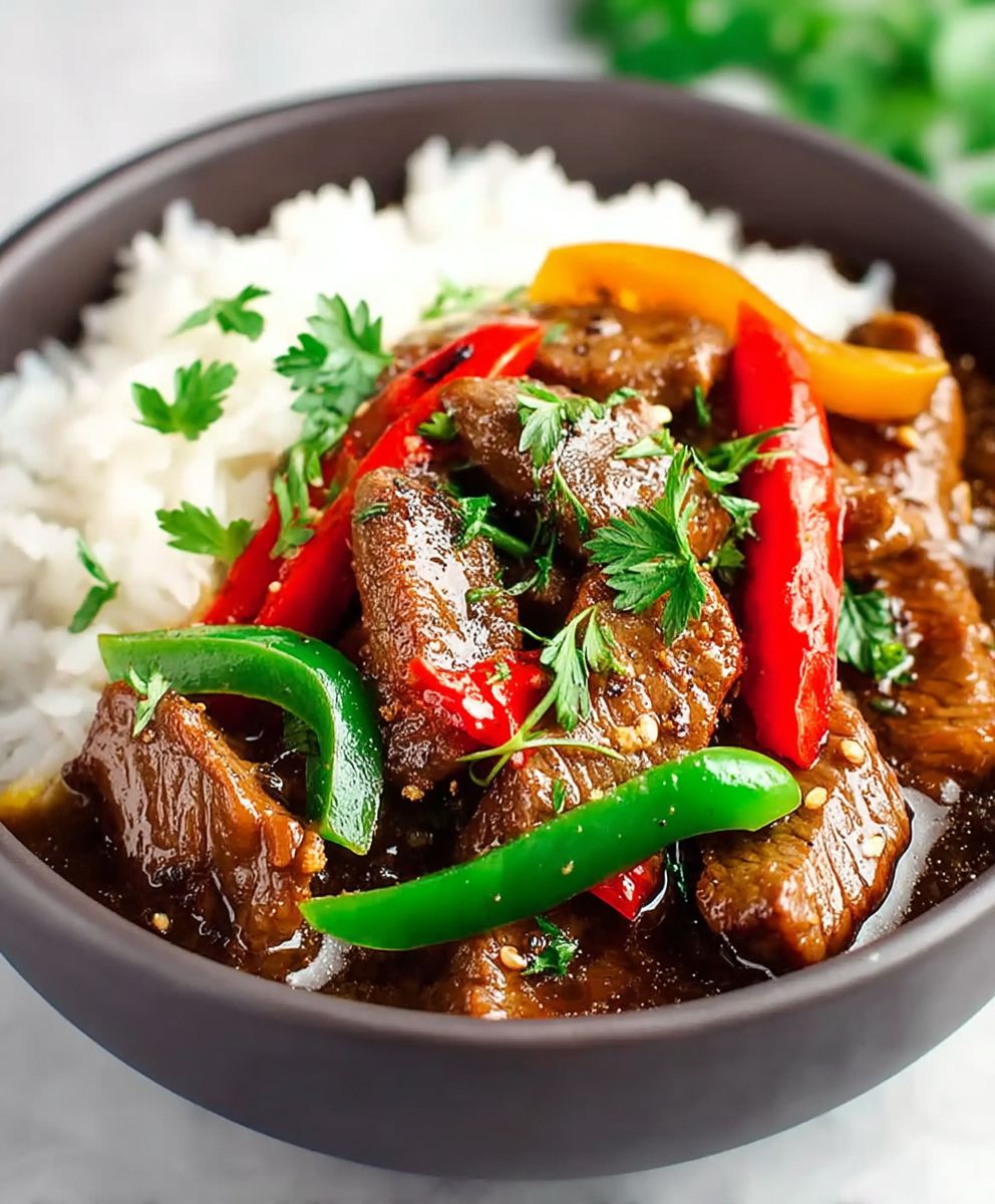 Crock Pot Pepper Steak
