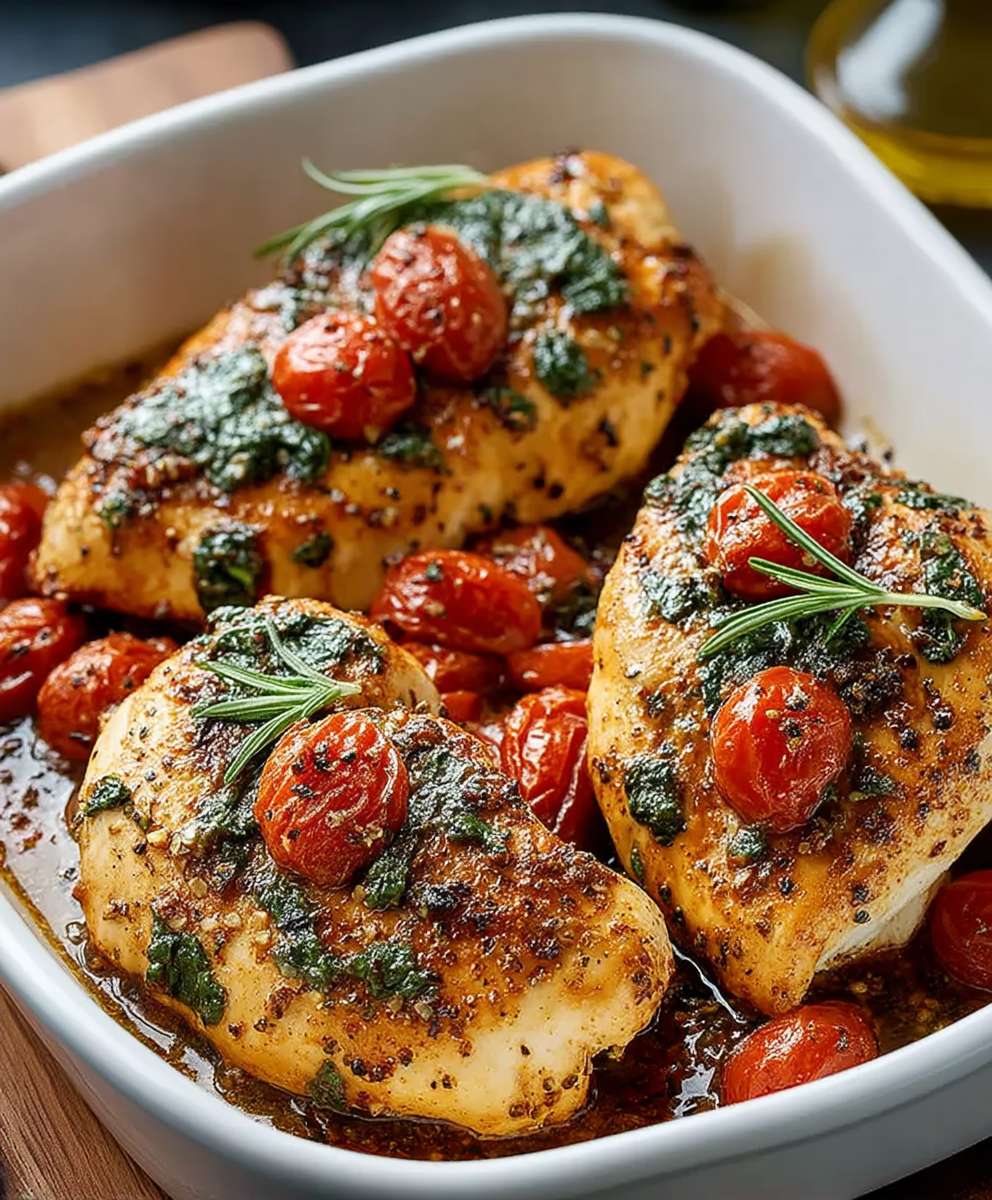 Baked Tuscan Chicken