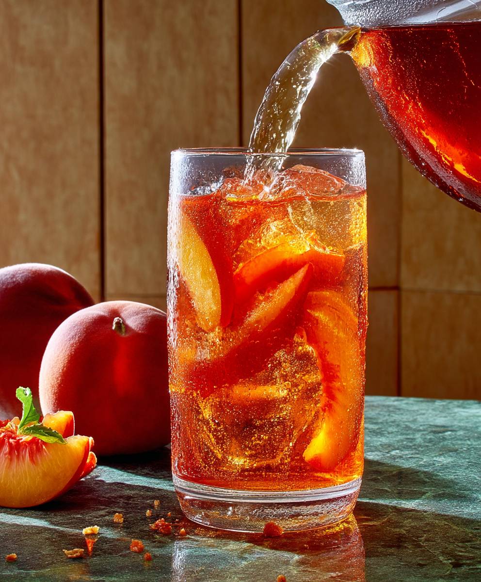 Bourbon Peach Iced Tea