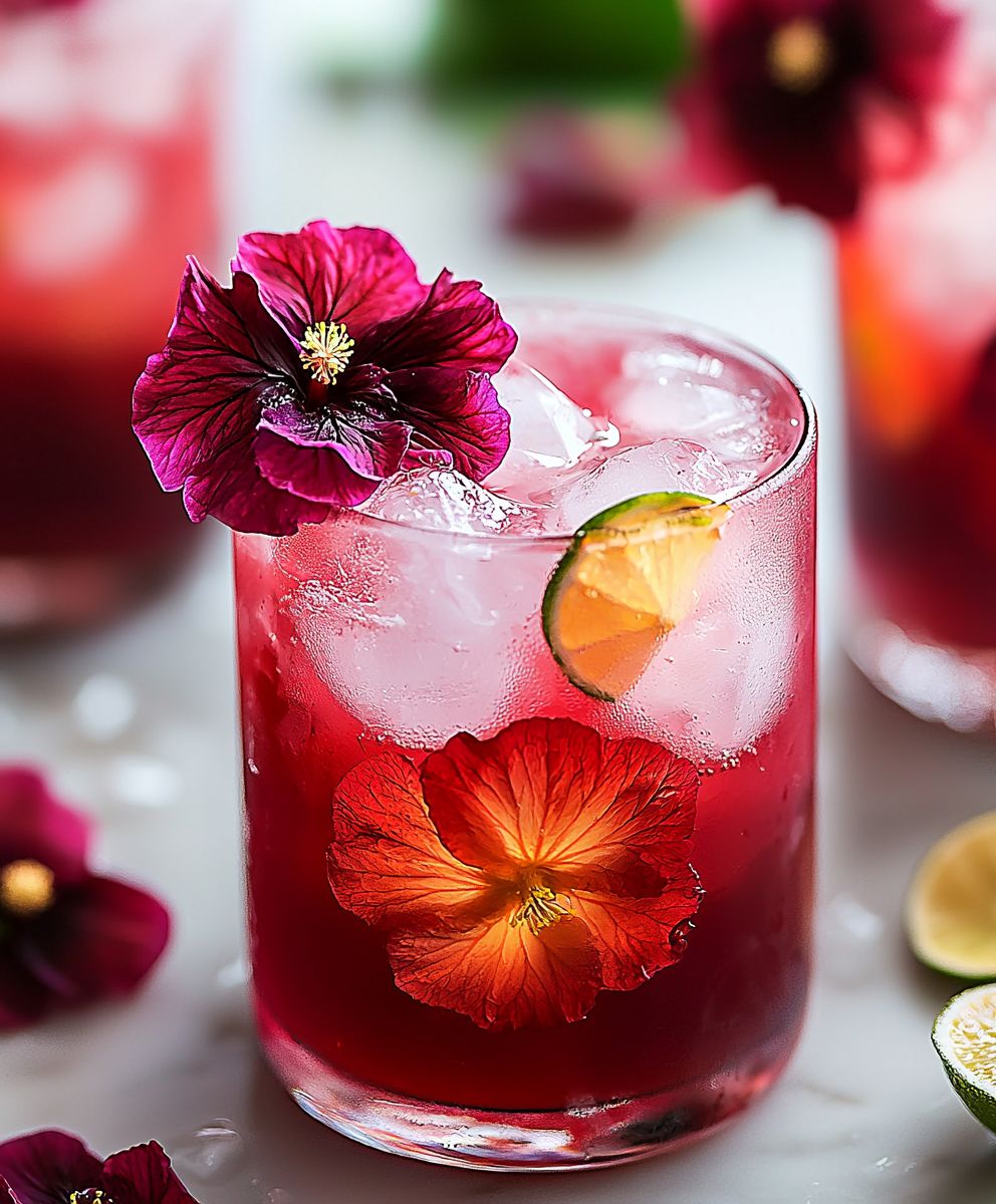 Hibiscus iced tea