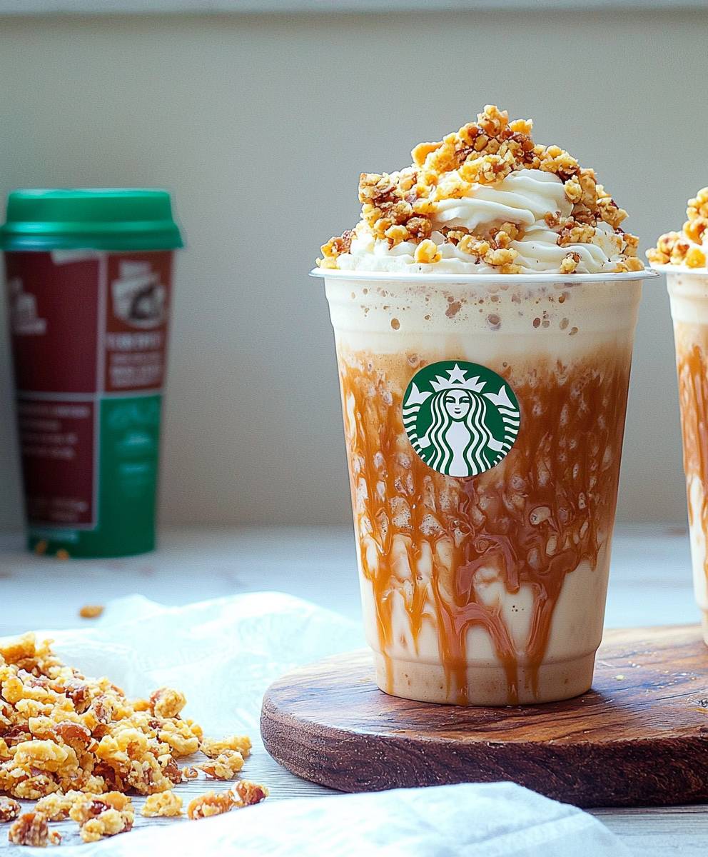 Caramel Ribbon Crunch Frappuccino