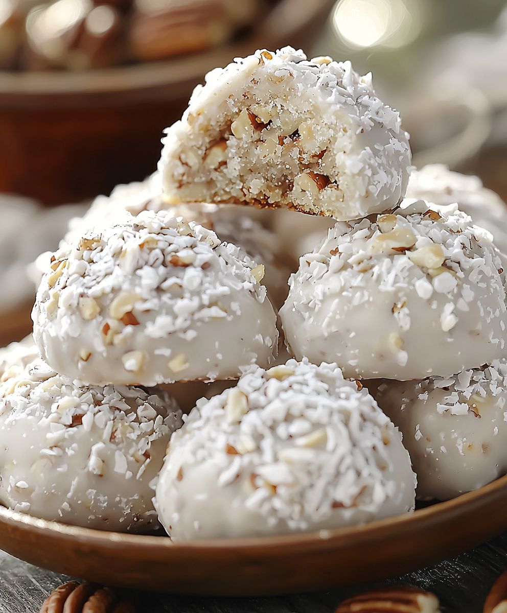 Pecan snowball cookies