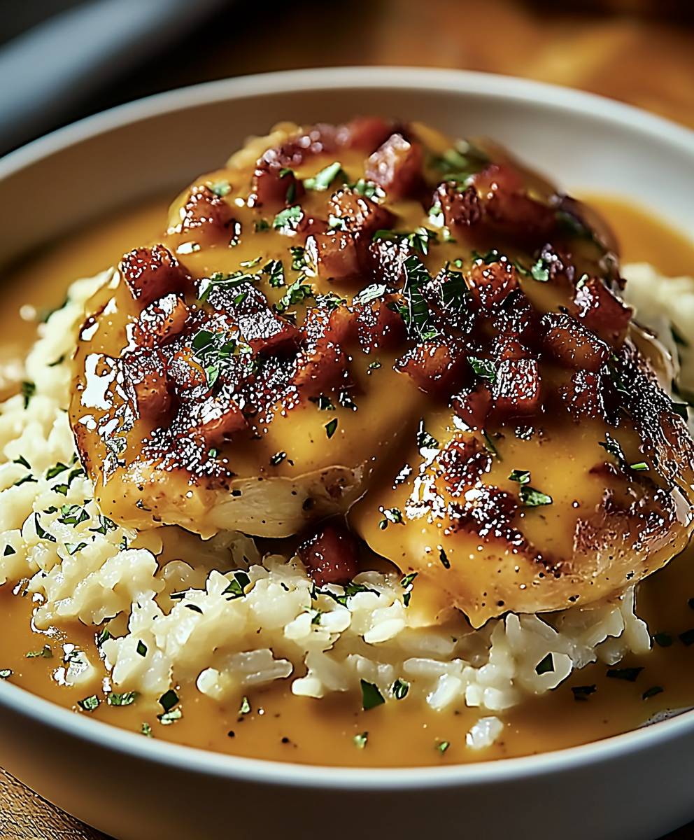 Smothered Chicken and Rice