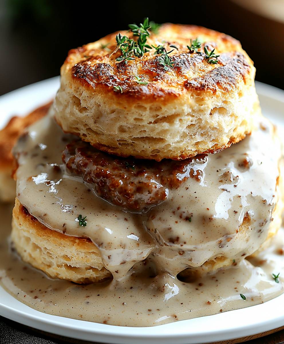Biscuits and sausage gravy