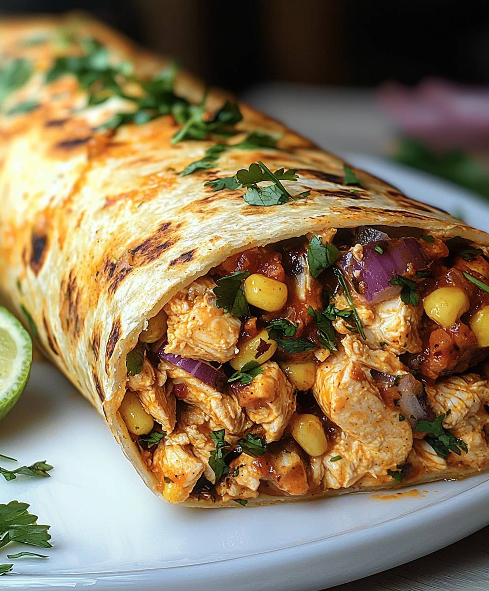 Spicy Chicken Burrito