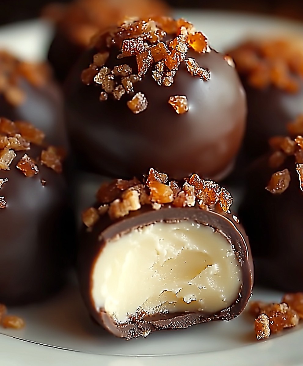 Butterfinger Chocolate Caramel Truffles