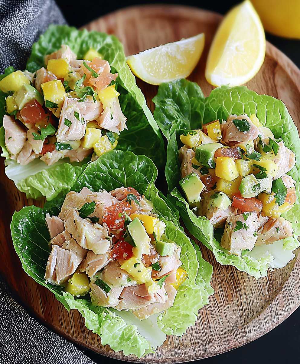 Tuna lettuce wraps