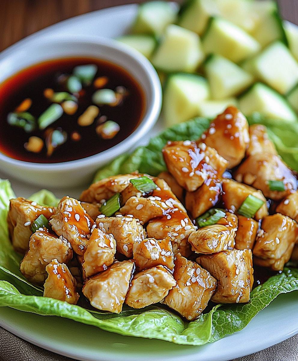 Teriyaki Chicken Lettuce Wraps