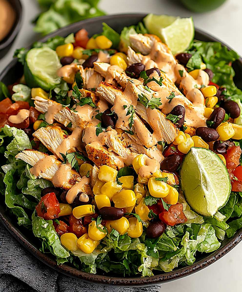 Chicken taco salad