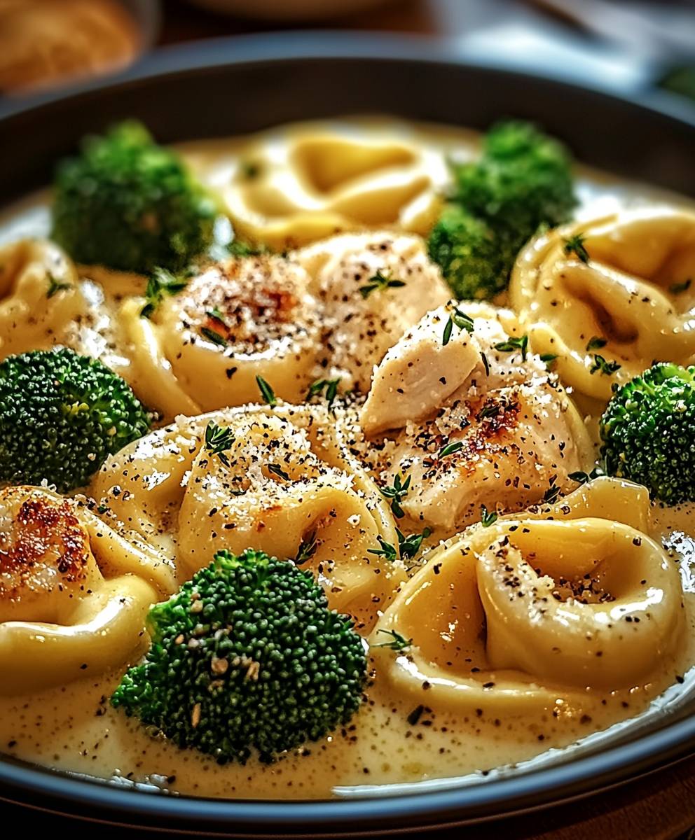 Garlic Parmesan Chicken Tortellini