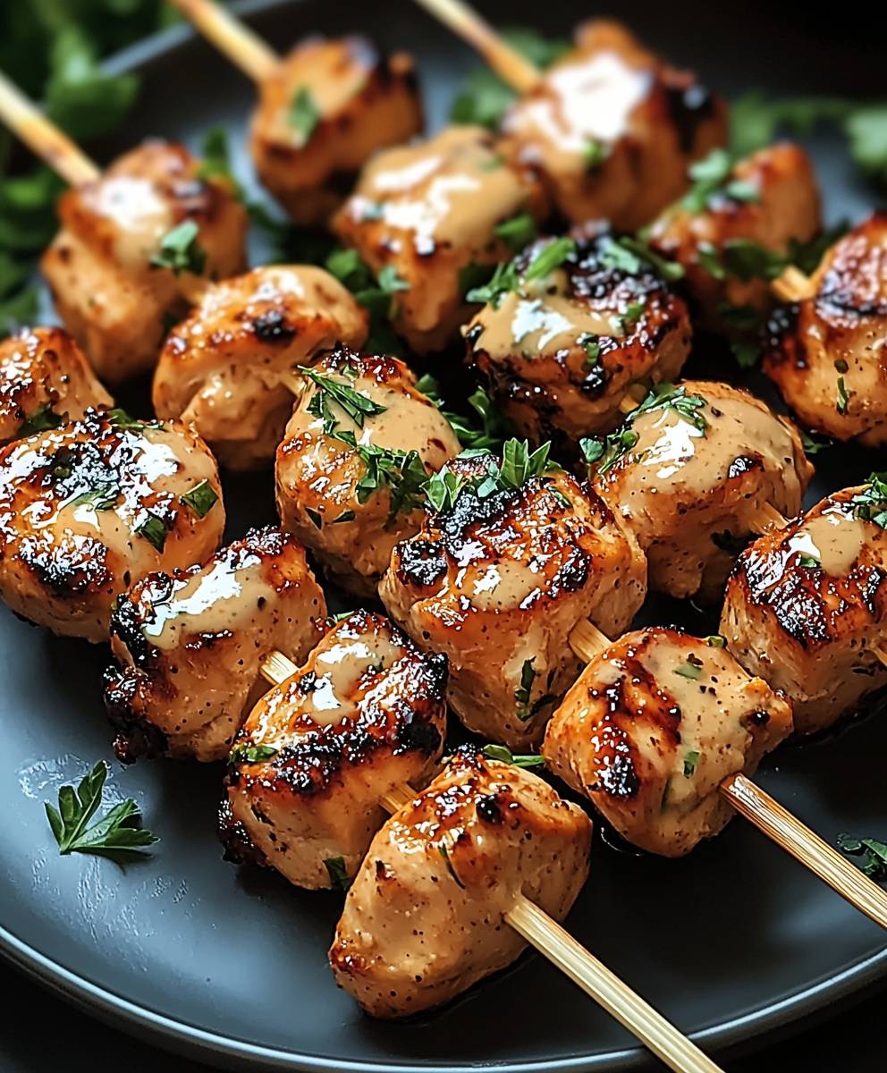 Bang Bang Chicken Skewers