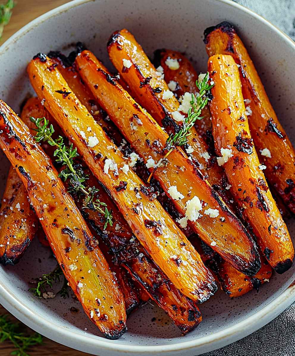 Honey Balsamic Roasted Carrots
