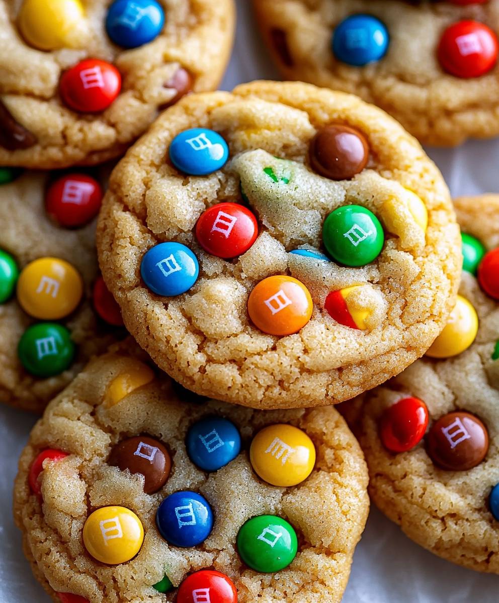 Soft Baked M&M Cookies