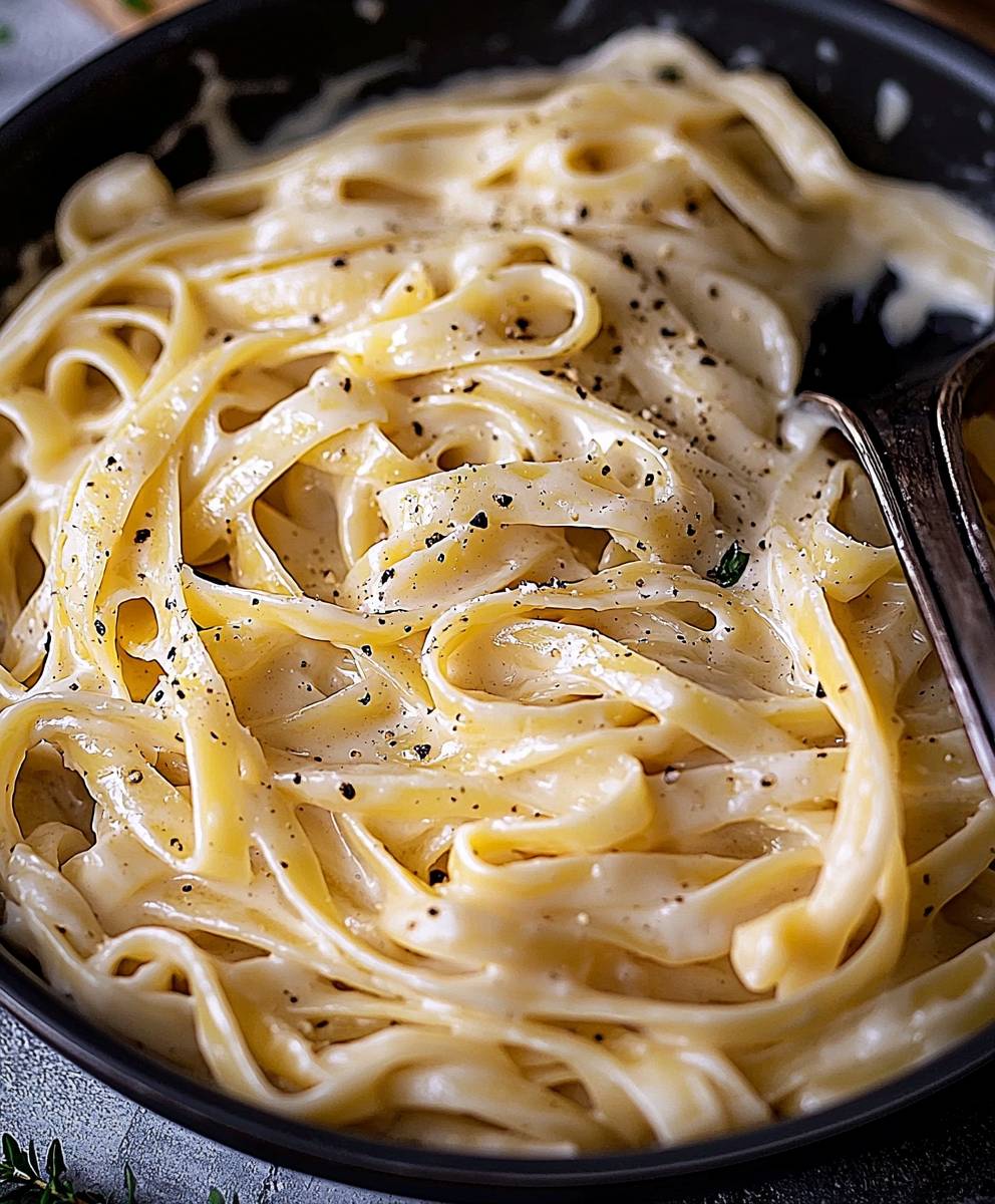 One Pan Fettuccine Alfredo