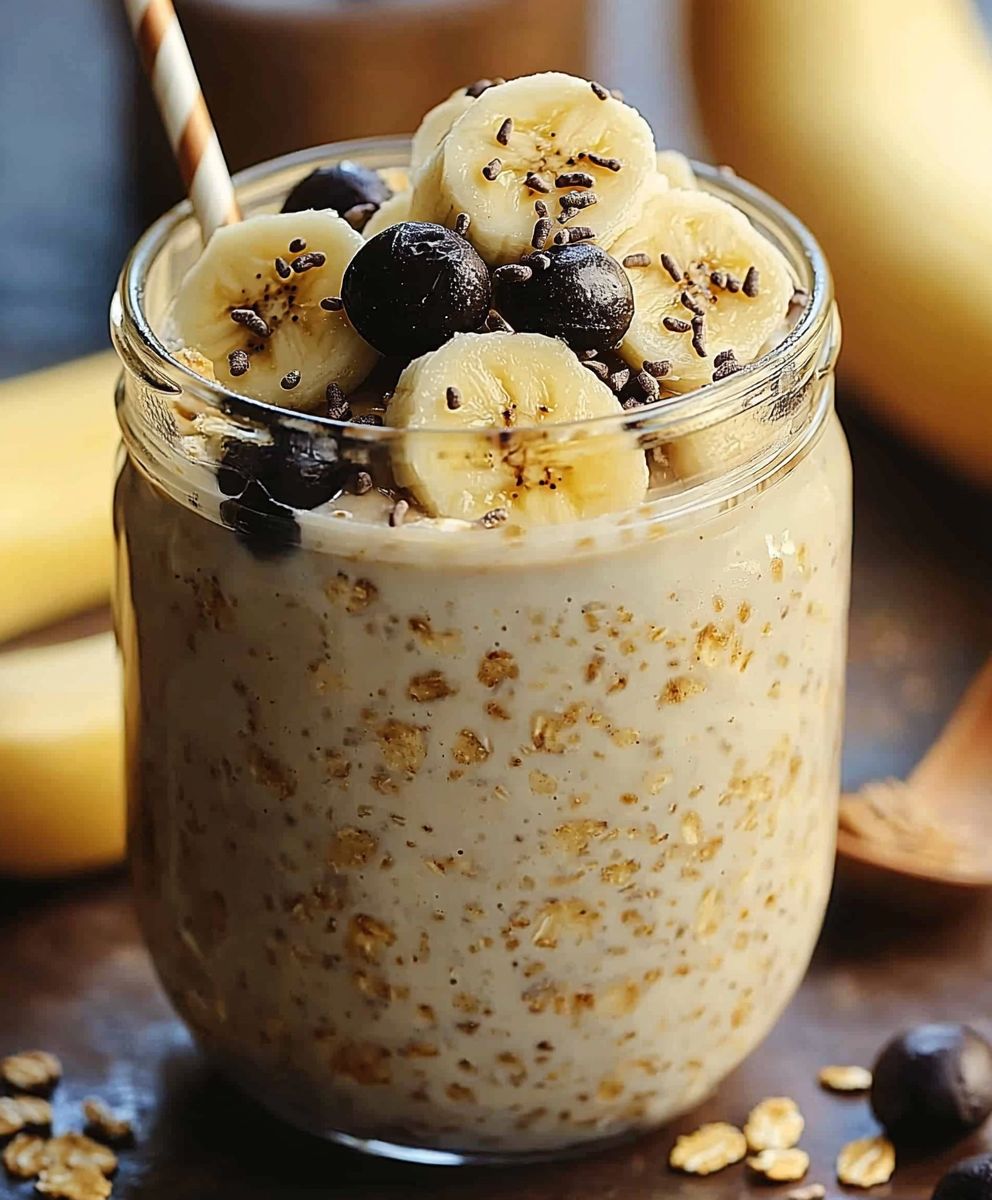 Banana peanut butter oats