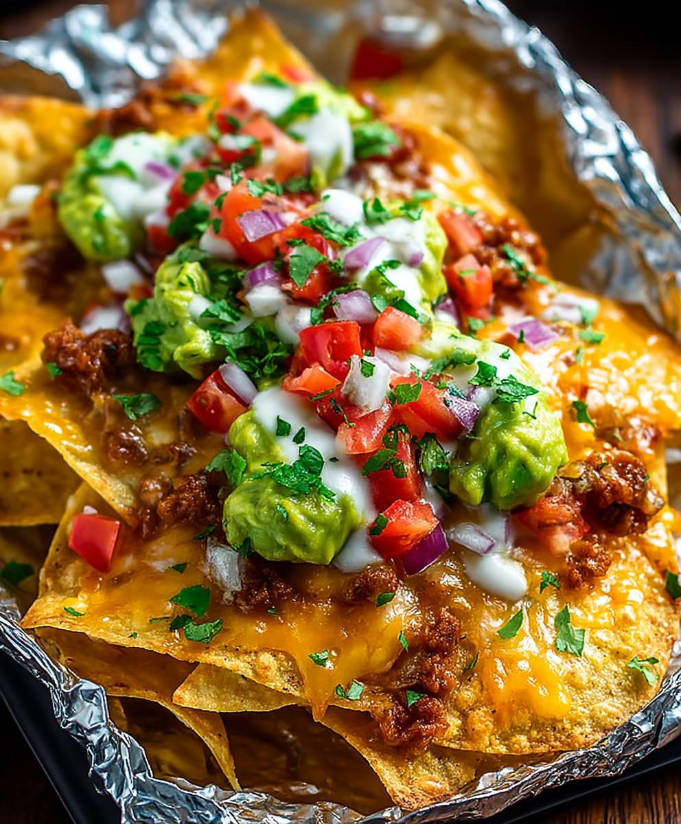 Foil Pack Baked Nachos