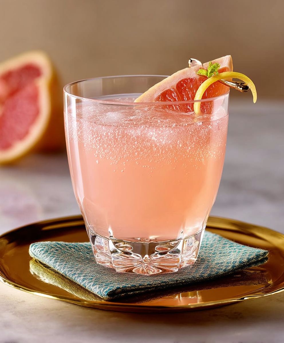 Grapefruit vodka fizz
