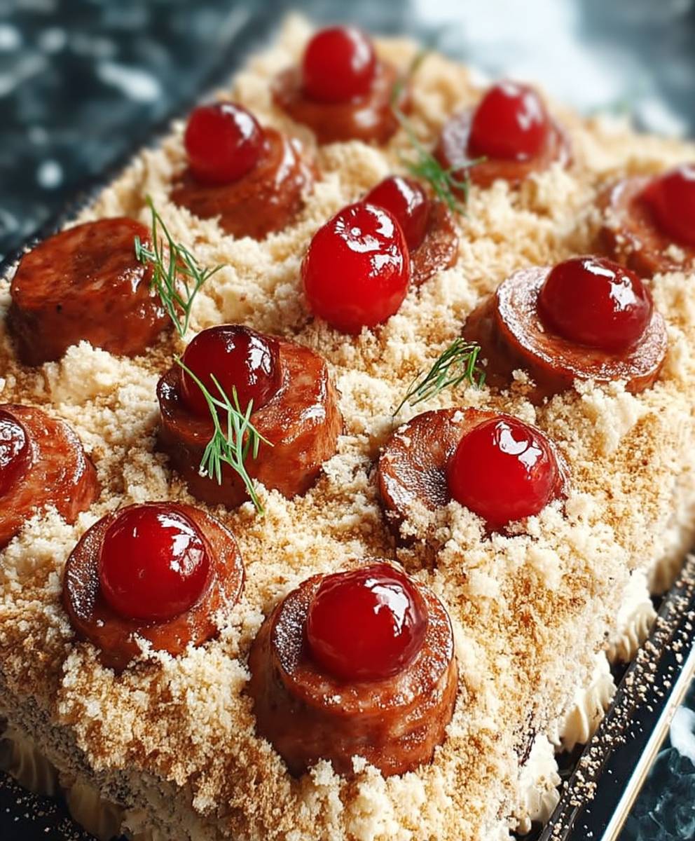 Frankfurter wreath slices