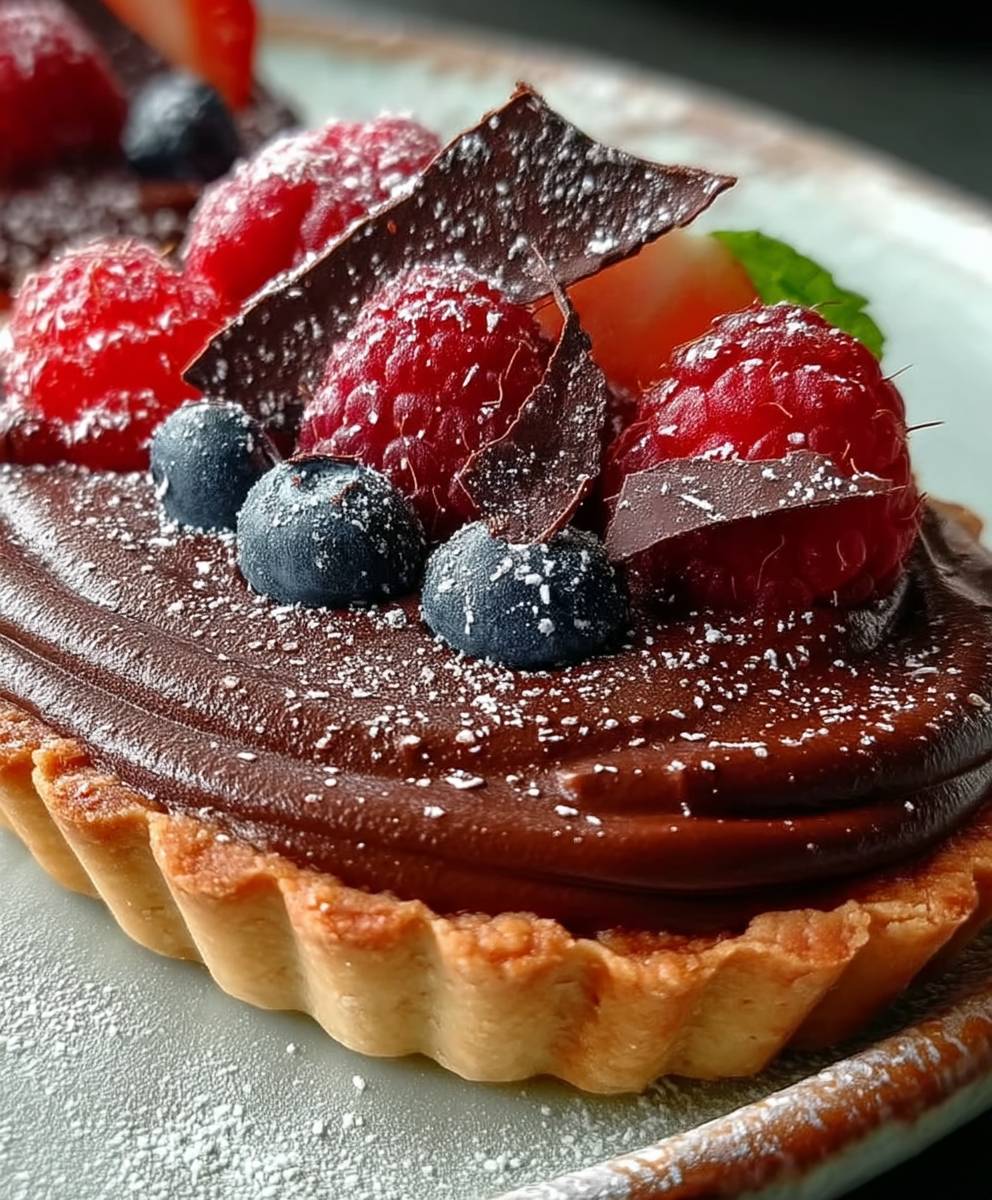 No bake Nutella tart