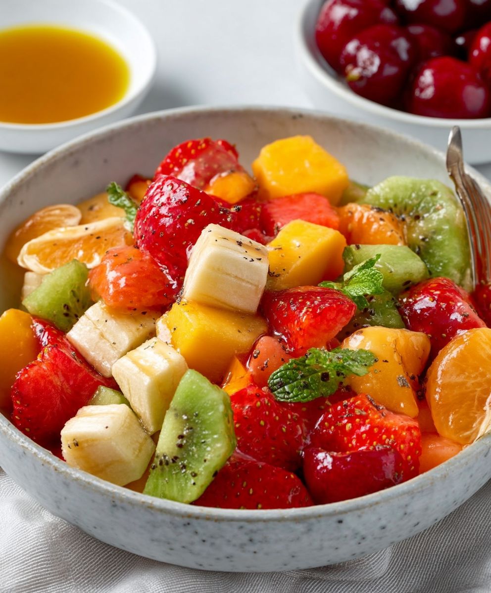 Fruit Salad Peach Pie