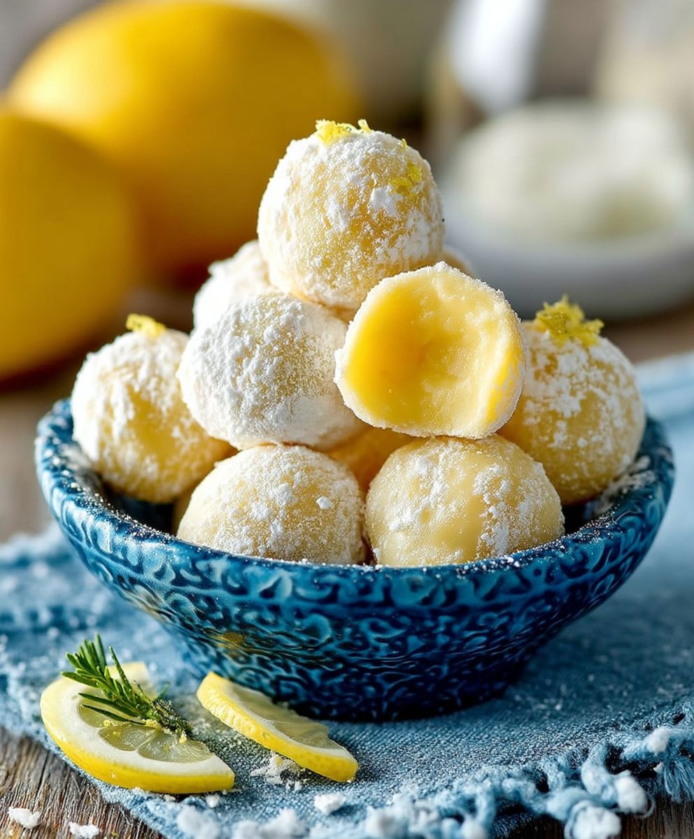 White Chocolate Lemon Truffles