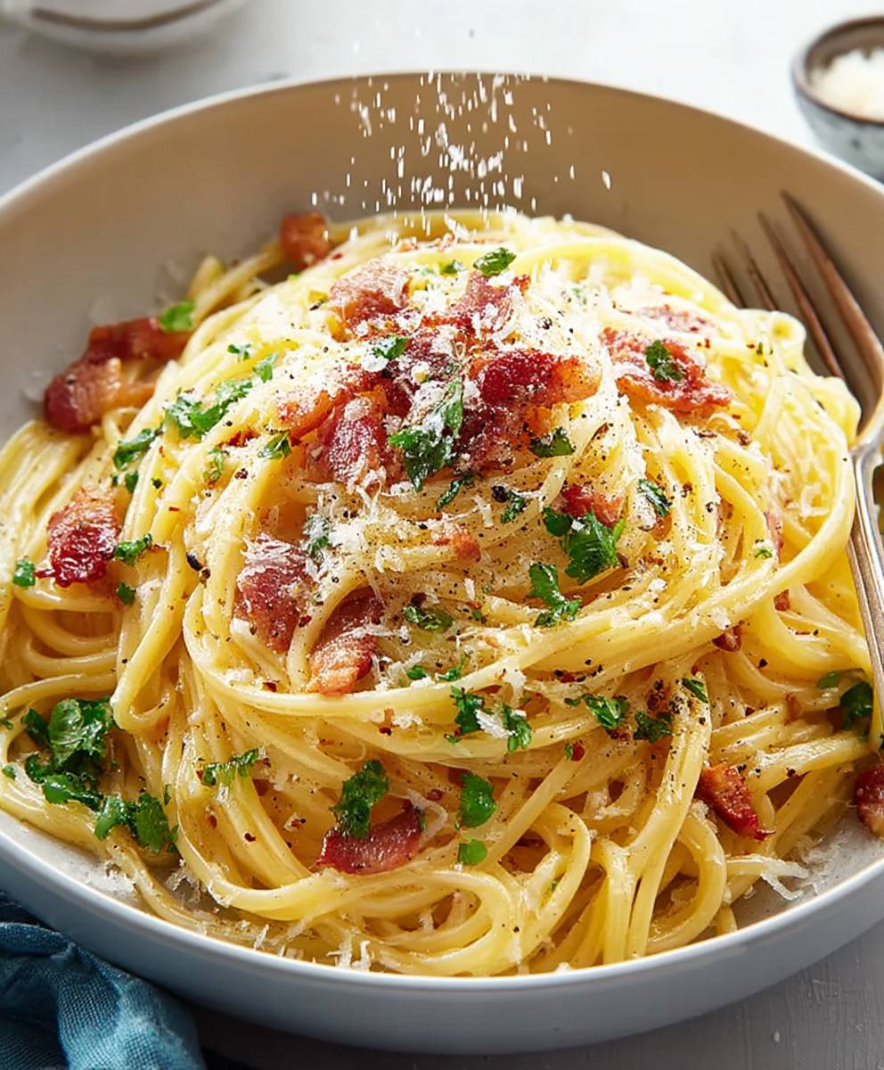 Italian Carbonara with Bacon