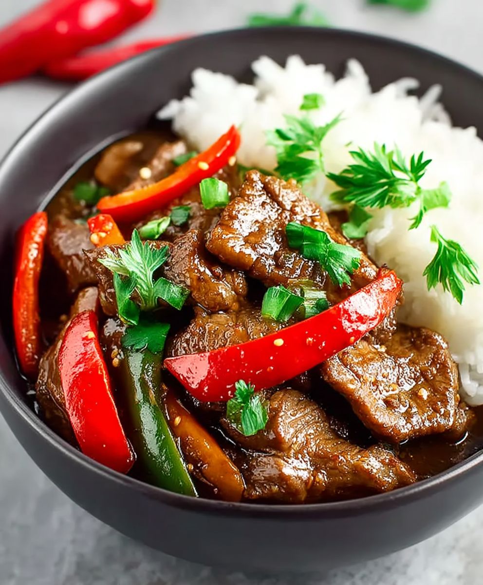 Crock Pot Pepper Steak