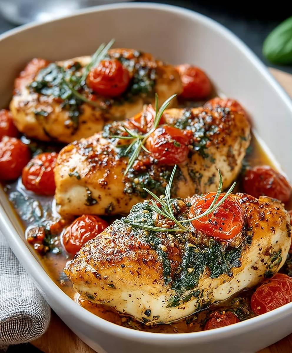Baked Tuscan Chicken