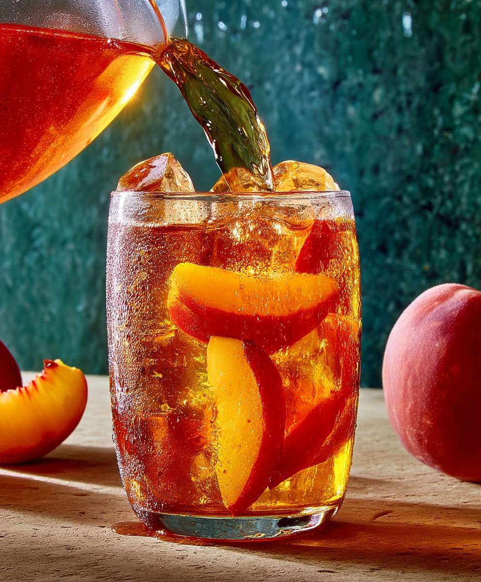 Bourbon Peach Iced Tea