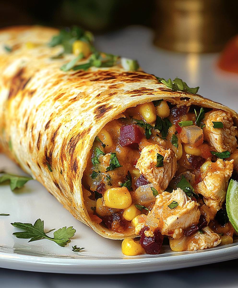Spicy Chicken Burrito