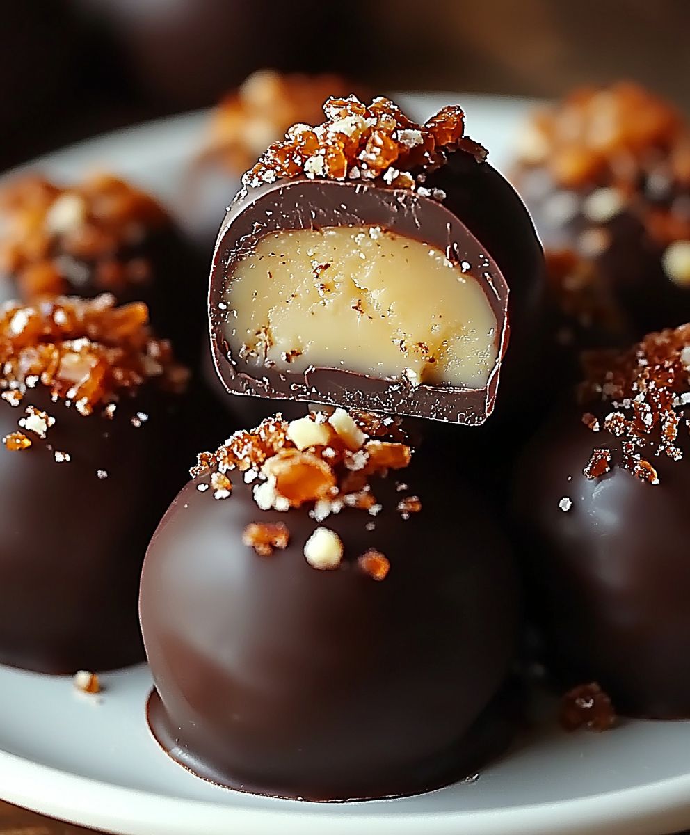 Butterfinger Chocolate Caramel Truffles