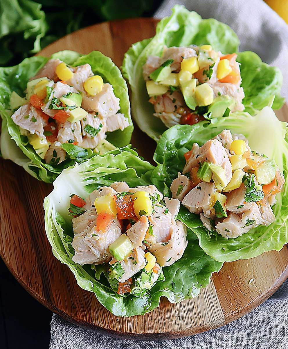 Tuna lettuce wraps