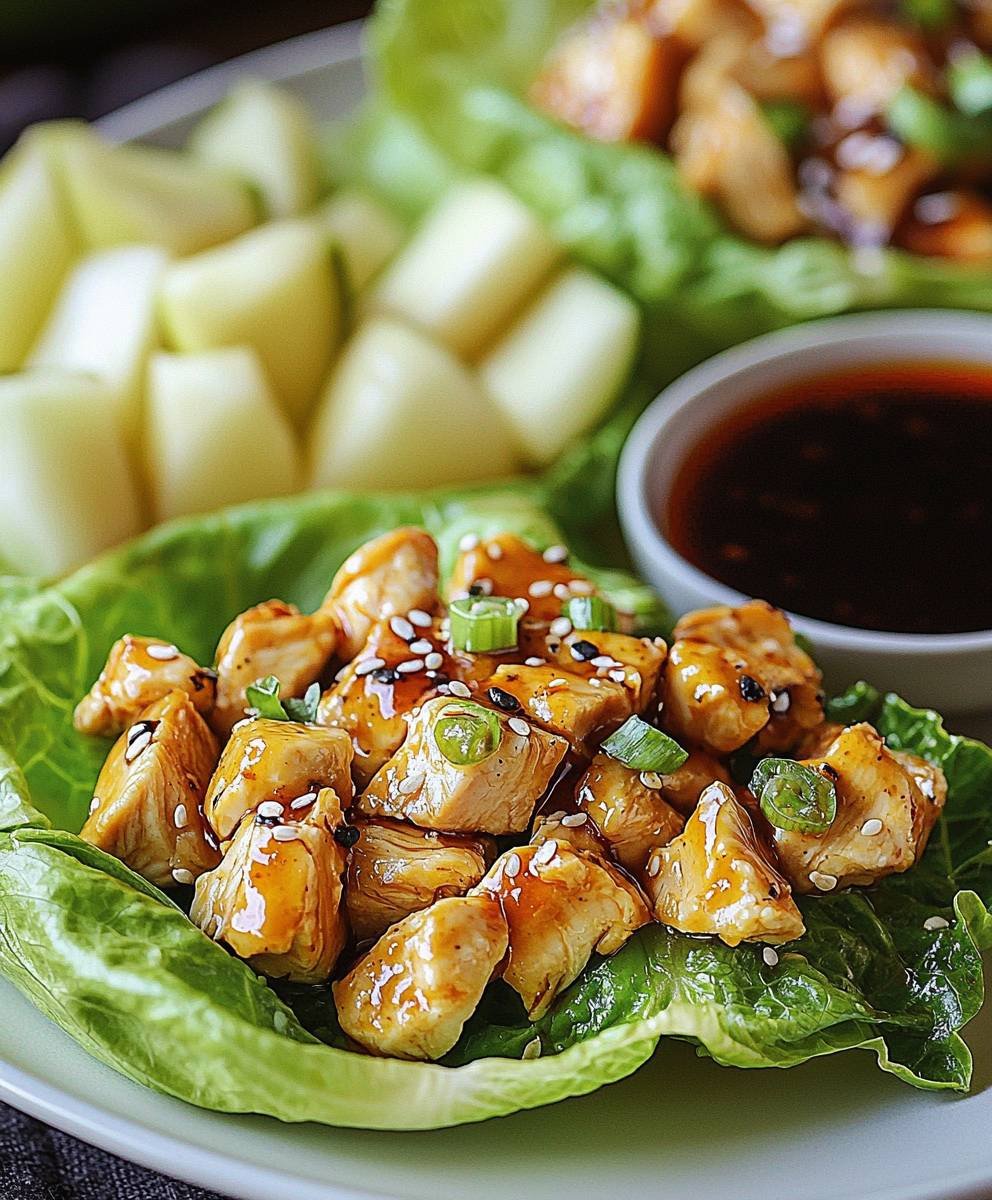 Teriyaki Chicken Lettuce Wraps