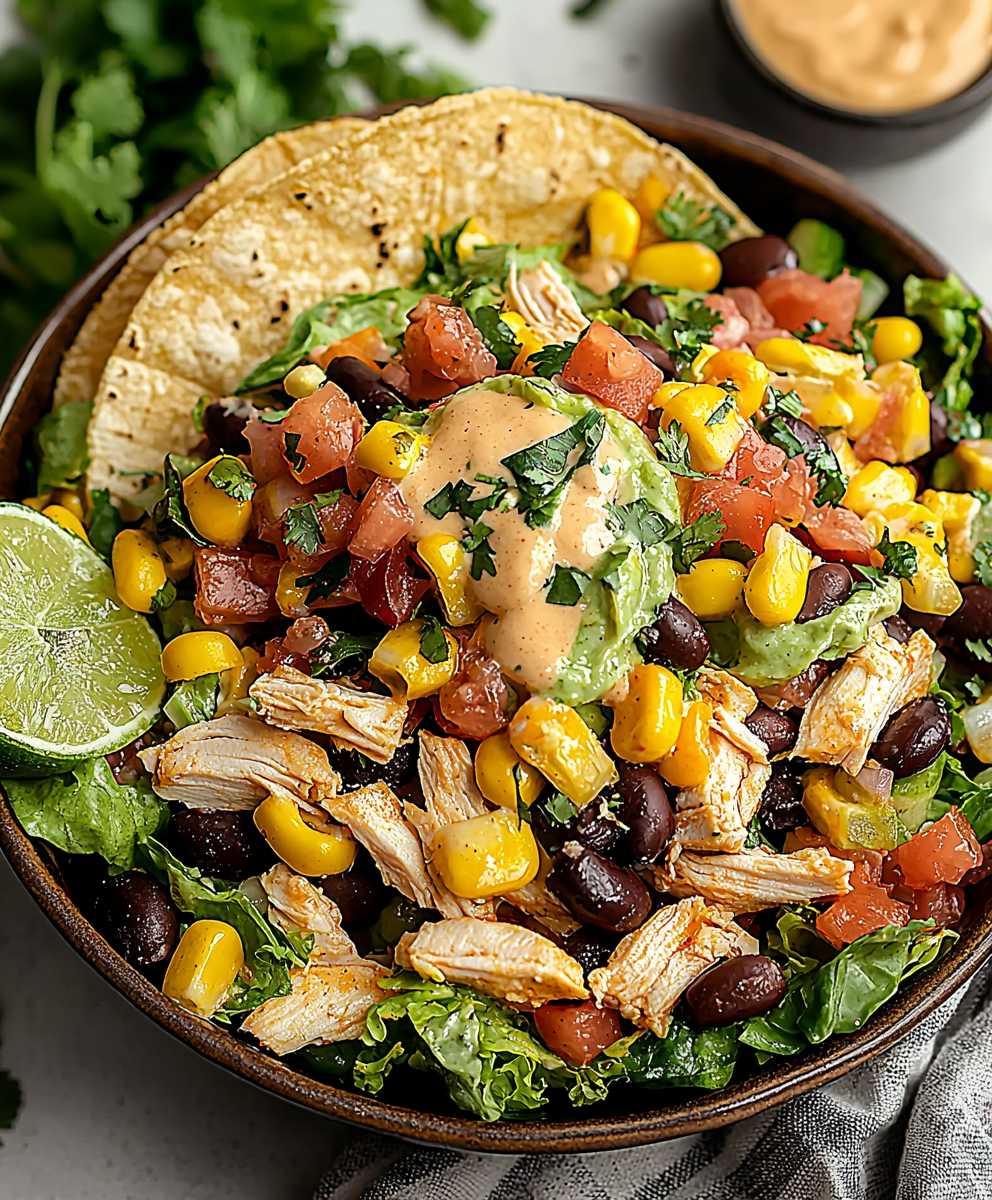Chicken taco salad