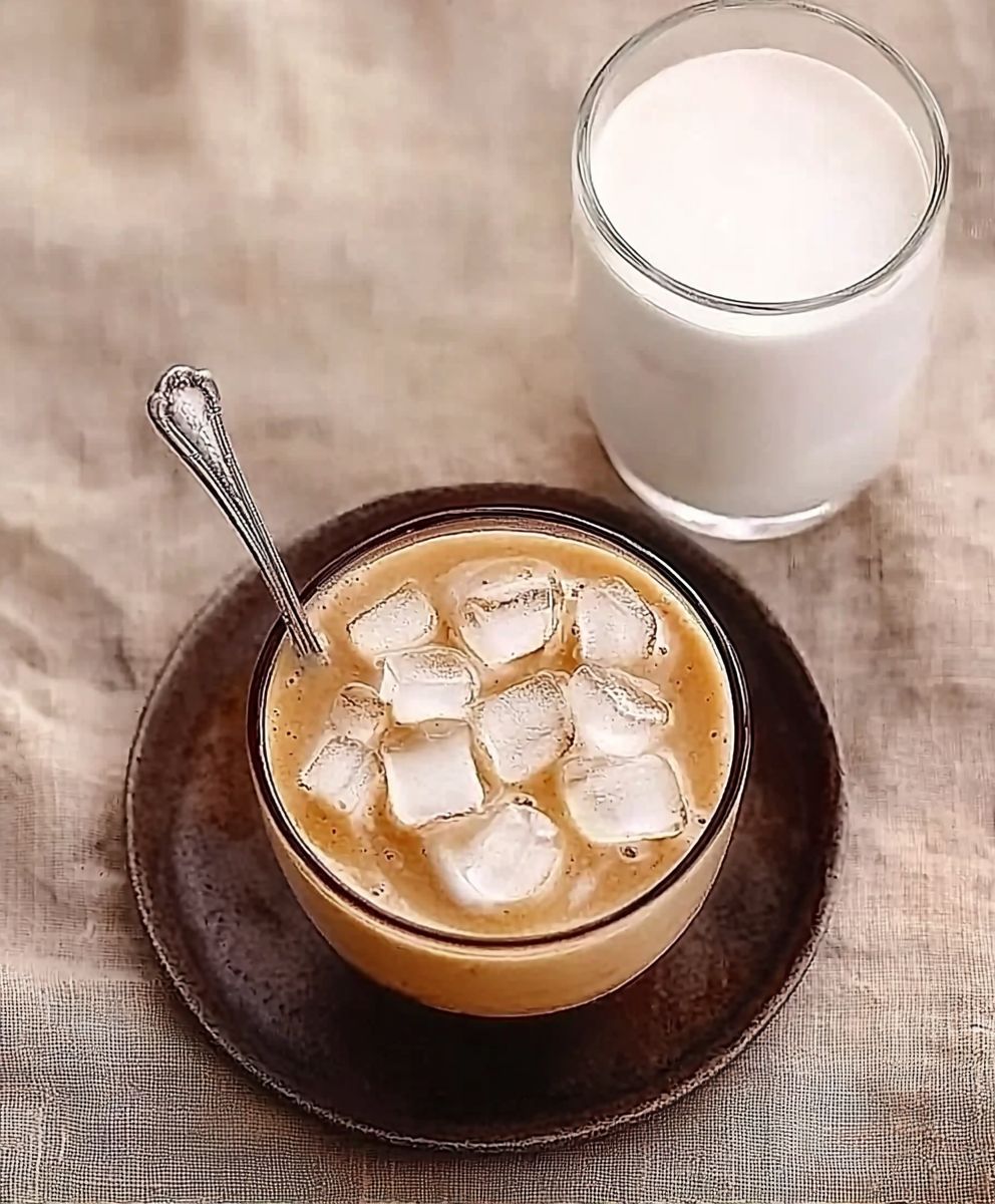Almond milk cafe frappe