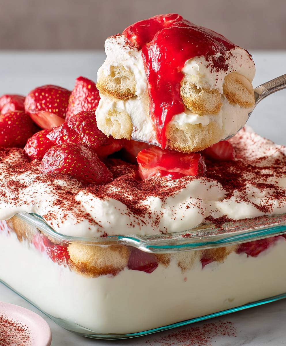 Strawberries Cream Tiramisu