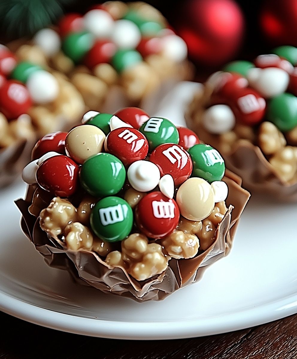 Christmas peanut butter clusters