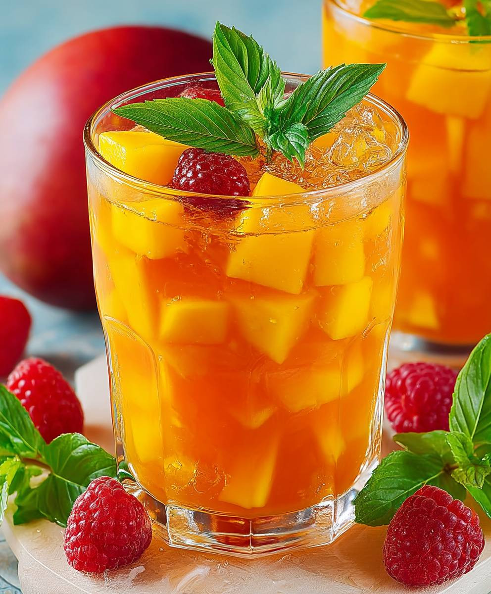 Mango iced tea