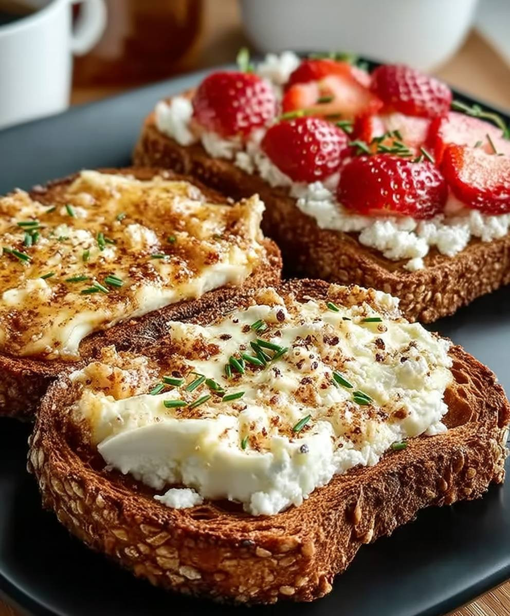 Cottage cheese toast