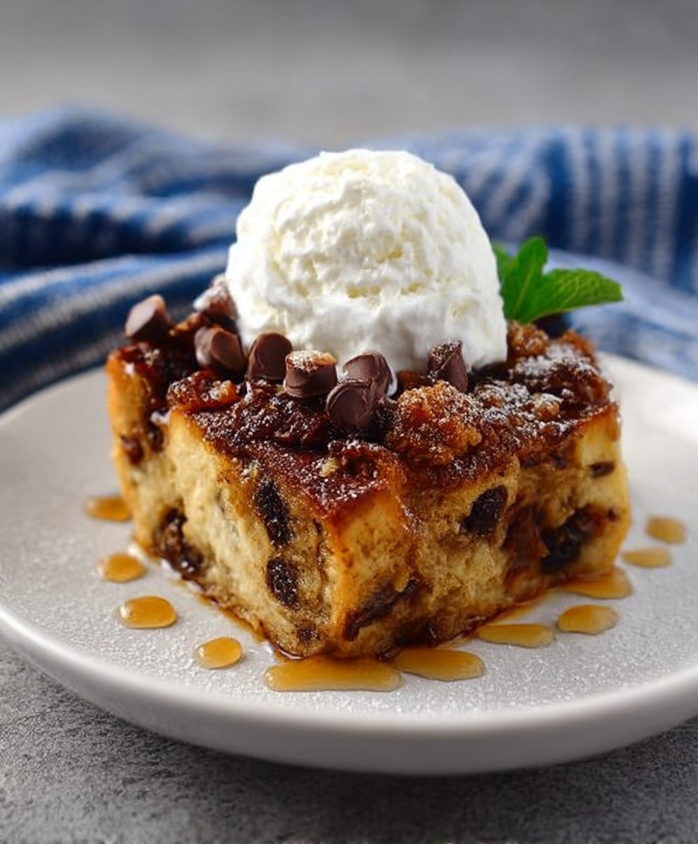 Panettone bread pudding