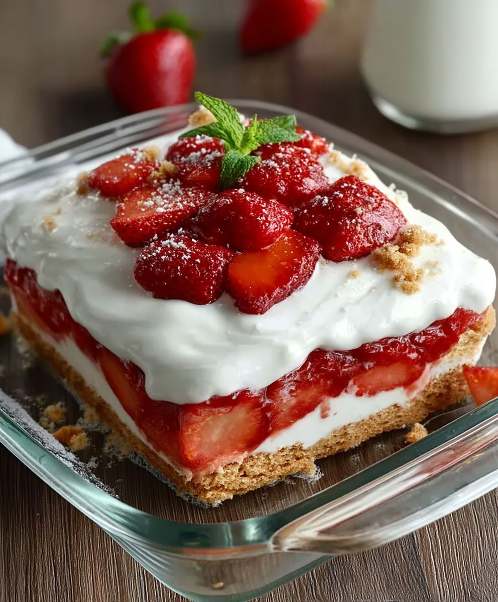 Strawberry Icebox Cake
