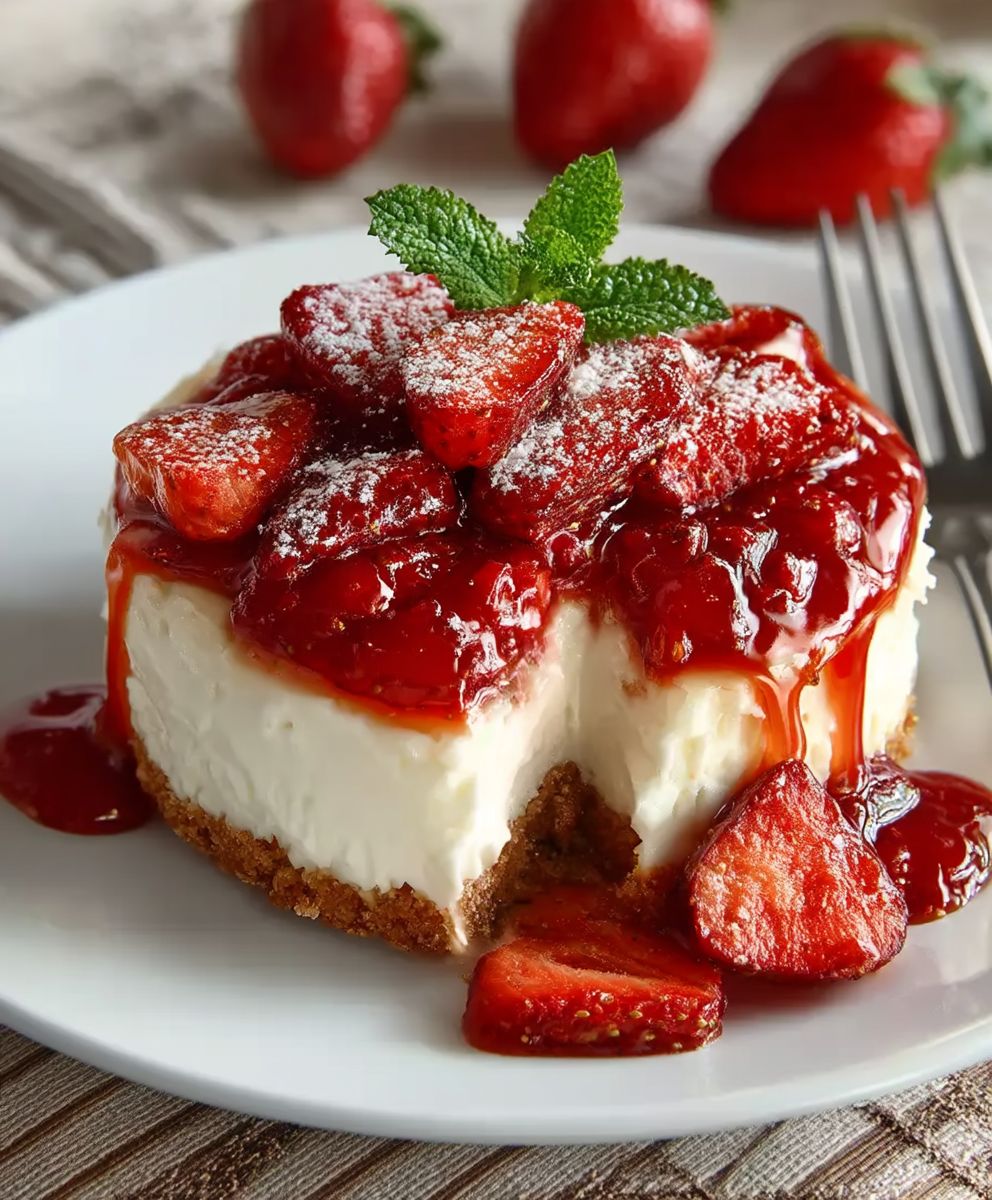 Strawberry Cheesecake No Bake
