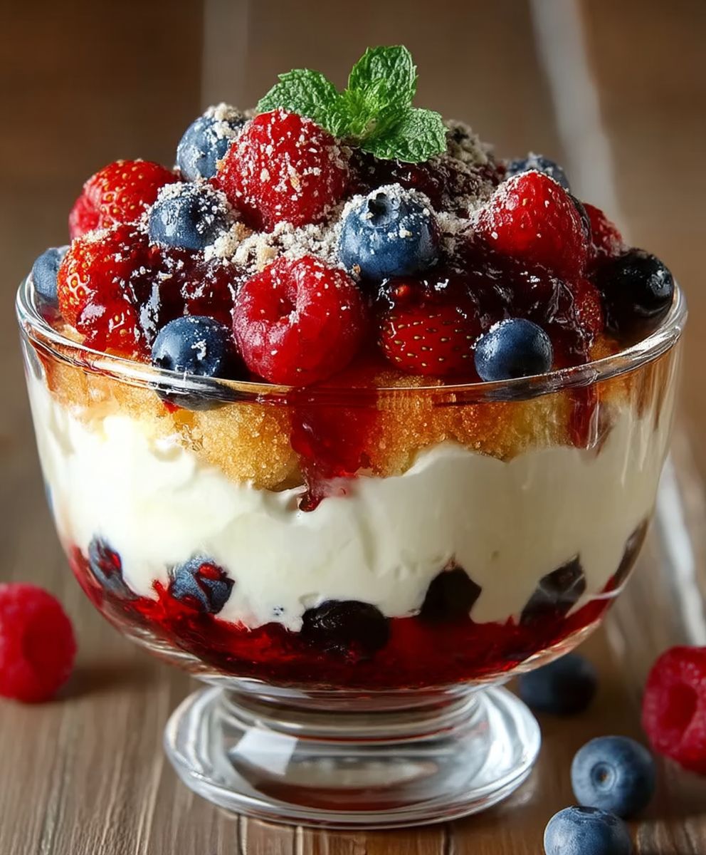 Red White Blue Trifle
