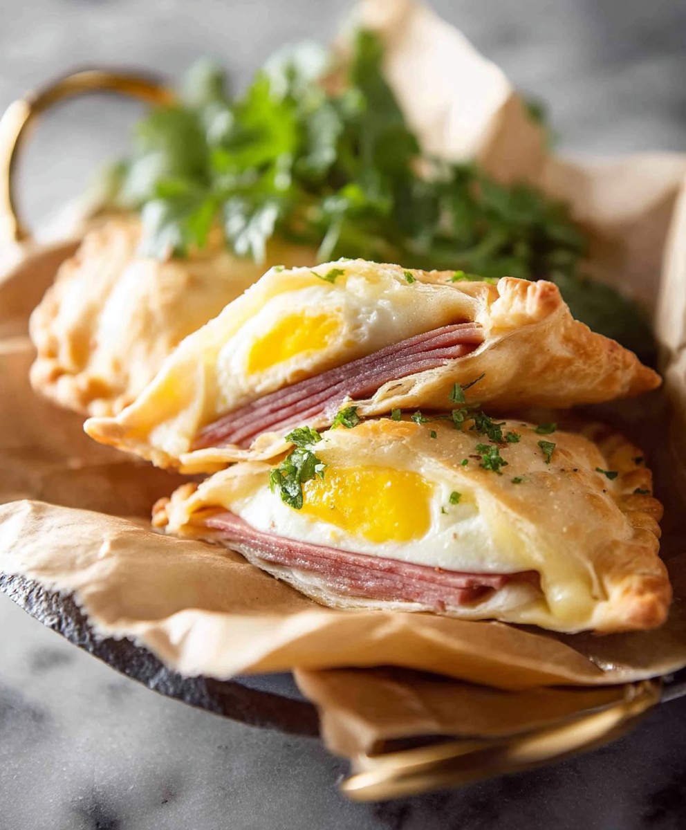 Ham egg cheese pockets