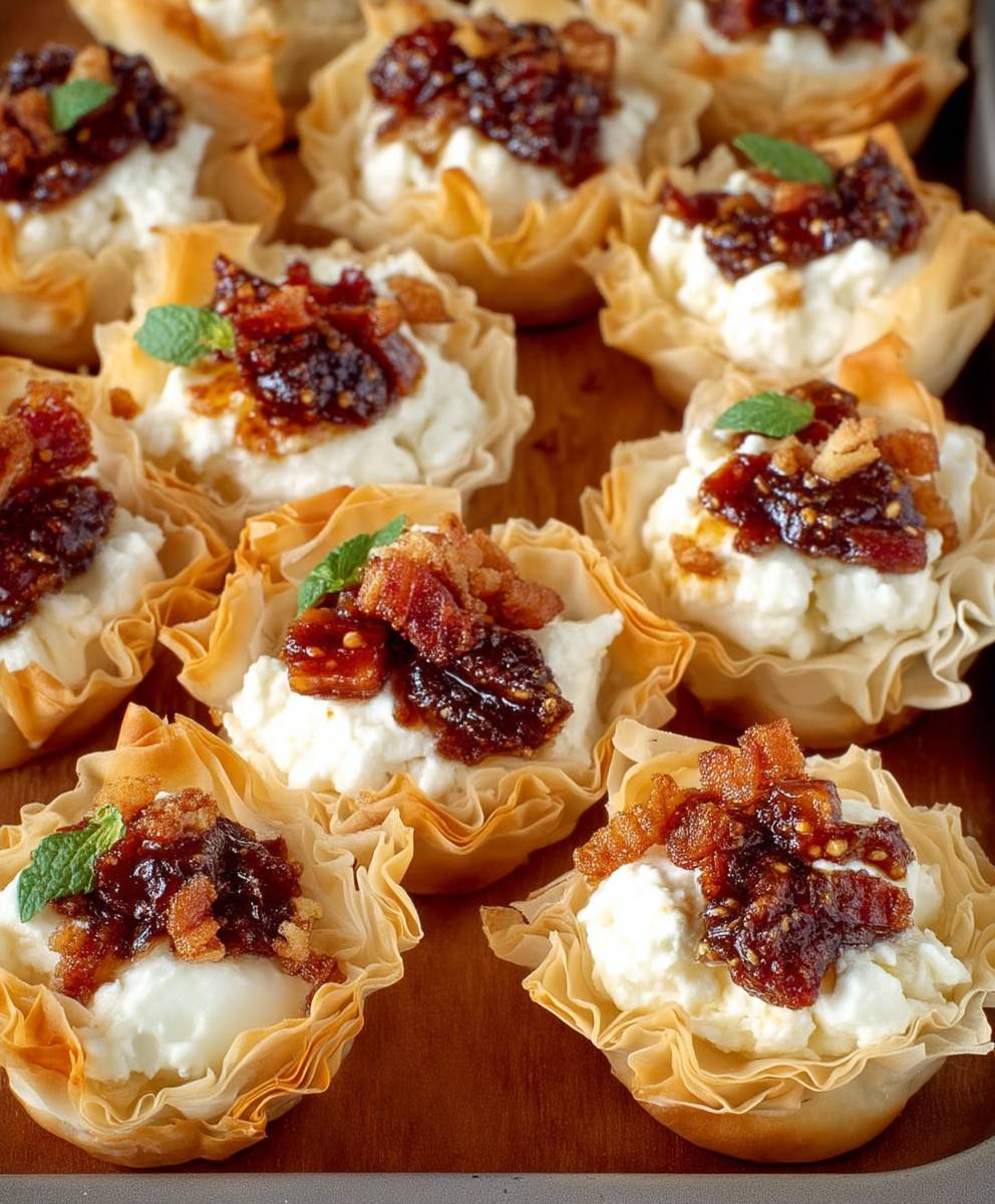 Fig Jam Goat Cheese Phyllo