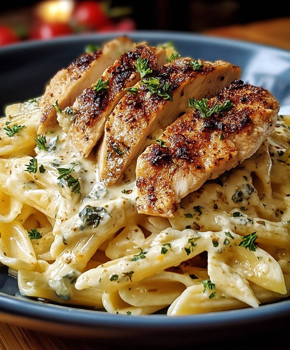 Garlic Parmesan Chicken Pasta