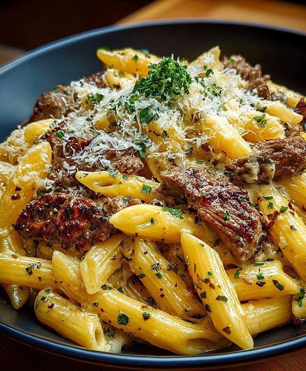 Philly Cheesesteak Pasta