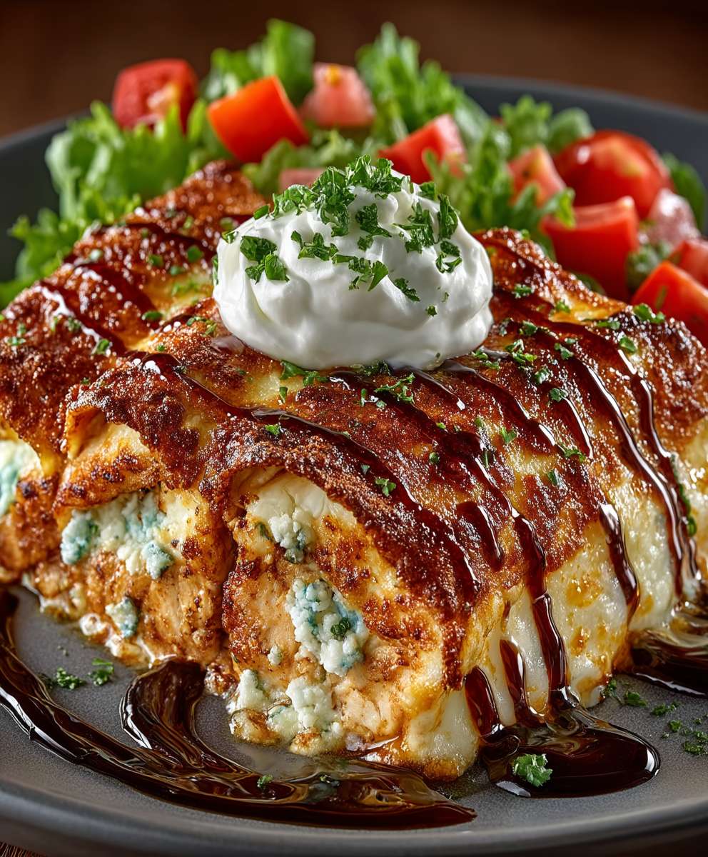 Cottage Cheese Chicken Enchiladas